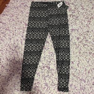 NEW One Step Up Black & White Leggings XL